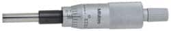 Mitutoyo - 1 Inch, 0.7087 Inch Ratchet Stop Thimble, 1/4 Inch Diameter x 27mm Long Spindle, Mechanical Micrometer Head - Apex Tool & Supply