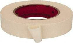 3M - 1" Wide x 60 Yd Long Tan Paper Masking Tape - Series 213, 6 mil Thick, 27 In/Lb Tensile Strength - Apex Tool & Supply
