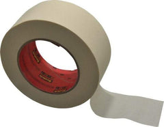 3M - 2" Wide x 60 Yd Long Tan Paper Masking Tape - Series 213, 6 mil Thick, 27 In/Lb Tensile Strength - Apex Tool & Supply