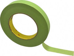3M - 3/4" Wide x 60 Yd Long Green Paper Masking Tape - Series 401+/233+, 6.7 mil Thick, 25 In/Lb Tensile Strength - Apex Tool & Supply