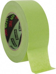 3M - 2" Wide x 60 Yd Long Green Paper Masking Tape - Series 401+/233+, 6.7 mil Thick, 25 In/Lb Tensile Strength - Apex Tool & Supply