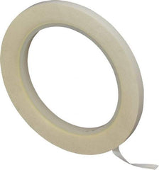 3M - White Solid Color Vinyl Tape - 1/4" Wide x 108' Long x 5.2 mil Thick, General Traffic - Apex Tool & Supply