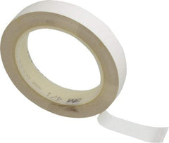 3M - White Solid Color Vinyl Tape - 3/4" Wide x 108' Long x 5.2 mil Thick, General Traffic - Apex Tool & Supply