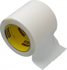 3M - White Solid Color Vinyl Tape - 4" Wide x 108' Long x 5.2 mil Thick, General Traffic - Apex Tool & Supply