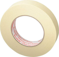 3M - 1" Wide x 60 Yd Long Tan Paper Masking Tape - Series 2364, 6.5 mil Thick, 24 In/Lb Tensile Strength - Apex Tool & Supply