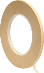 3M - 1/4" Wide x 60 Yd Long Tan Paper Masking Tape - Series 2380, 7.2 mil Thick, 28 In/Lb Tensile Strength - Apex Tool & Supply