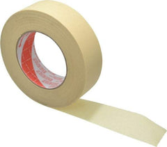 3M - 1-1/2" Wide x 60 Yd Long Tan Paper Masking Tape - Series 2380, 7.2 mil Thick, 28 In/Lb Tensile Strength - Apex Tool & Supply
