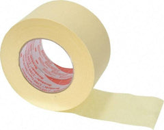 3M - 3" Wide x 60 Yd Long Tan Paper Masking Tape - Series 2380, 7.2 mil Thick, 28 In/Lb Tensile Strength - Apex Tool & Supply