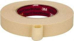 3M - 1" Wide x 60 Yd Long Tan Paper Masking Tape - Series 2393, 7.6 mil Thick, 28 In/Lb Tensile Strength - Apex Tool & Supply