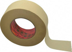 3M - 2" Wide x 60 Yd Long Tan Paper Masking Tape - Series 2693, 7.9 mil Thick, 29 In/Lb Tensile Strength - Apex Tool & Supply