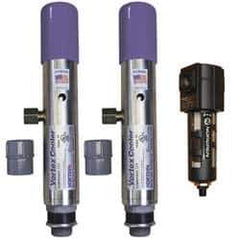 Vortec - 5,000 BTU per Hour, Vortex Enclosure Cooler without Thermostat - 3/4 Inch Diameter, 1/4 NPT Thread, 70 Cubic Ft. per min - Apex Tool & Supply