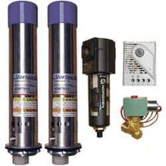 Vortec - 5,000 BTU per Hour, Vortex Enclosure Cooler with Thermostat - 3/4 Inch Diameter, 1/4 NPT Thread, 70 Cubic Ft. per min - Apex Tool & Supply