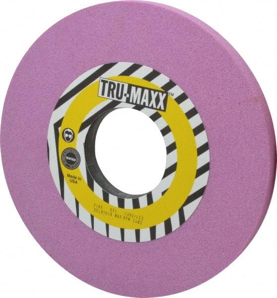 Tru-Maxx - 10" Diam x 3" Hole x 3/4" Thick, I Hardness, 60 Grit Surface Grinding Wheel - Aluminum Oxide, Type 1, Medium Grade, 2,483 Max RPM, Vitrified Bond, No Recess - Apex Tool & Supply