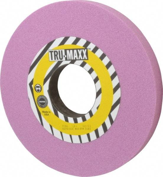 Tru-Maxx - 10" Diam x 3" Hole x 1" Thick, I Hardness, 46 Grit Surface Grinding Wheel - Aluminum Oxide, Type 1, Coarse Grade, 2,483 Max RPM, Vitrified Bond, No Recess - Apex Tool & Supply