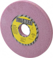 Tru-Maxx - 6" Diam x 1-1/4" Hole x 1/2" Thick, K Hardness, 46 Grit Surface Grinding Wheel - Aluminum Oxide, Type 1, Coarse Grade, 5,410 Max RPM, Vitrified Bond, No Recess - Apex Tool & Supply