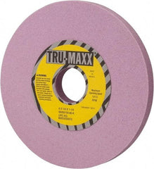 Tru-Maxx - 6" Diam x 1-1/4" Hole x 1/2" Thick, K Hardness, 80 Grit Surface Grinding Wheel - Aluminum Oxide, Type 1, Medium Grade, 5,410 Max RPM, Vitrified Bond, No Recess - Apex Tool & Supply