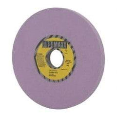Tru-Maxx - 7" Diam x 1-1/4" Hole x 1/2" Thick, H Hardness, 100 Grit Surface Grinding Wheel - Aluminum Oxide, Type 1, Fine Grade, 3,600 Max RPM, Vitrified Bond, No Recess - Apex Tool & Supply