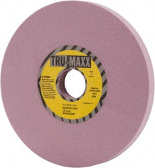 Tru-Maxx - 7" Diam x 1-1/4" Hole x 1/2" Thick, K Hardness, 100 Grit Surface Grinding Wheel - Aluminum Oxide, Type 1, Fine Grade, 3,600 Max RPM, Vitrified Bond, No Recess - Apex Tool & Supply