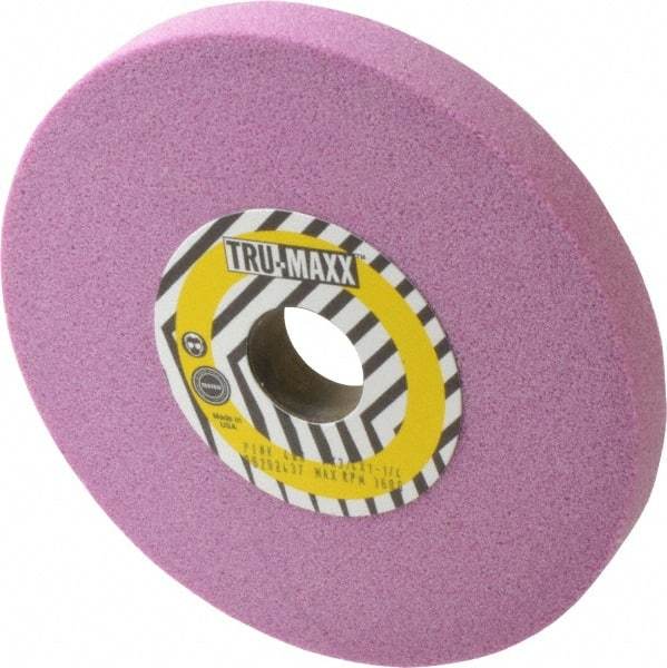Tru-Maxx - 7" Diam x 1-1/4" Hole x 3/4" Thick, K Hardness, 46 Grit Surface Grinding Wheel - Aluminum Oxide, Type 1, Coarse Grade, 3,600 Max RPM, Vitrified Bond, No Recess - Apex Tool & Supply