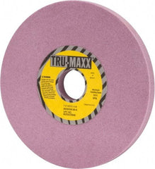 Tru-Maxx - 7" Diam x 1-1/4" Hole x 1/2" Thick, K Hardness, 80 Grit Surface Grinding Wheel - Aluminum Oxide, Type 1, Medium Grade, 3,600 Max RPM, Vitrified Bond, No Recess - Apex Tool & Supply