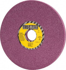 Tru-Maxx - 8" Diam x 1-1/4" Hole x 1/2" Thick, J Hardness, 46 Grit Surface Grinding Wheel - Aluminum Oxide, Type 1, Coarse Grade, 3,600 Max RPM, Vitrified Bond, No Recess - Apex Tool & Supply