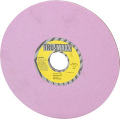 Tru-Maxx - 8" Diam x 1-1/4" Hole x 1/4" Thick, K Hardness, 80 Grit Surface Grinding Wheel - Aluminum Oxide, Type 1, Medium Grade, 3,600 Max RPM, Vitrified Bond, No Recess - Apex Tool & Supply