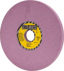 Tru-Maxx - 8" Diam x 1-1/4" Hole x 1/2" Thick, I Hardness, 60 Grit Surface Grinding Wheel - Aluminum Oxide, Type 1, Medium Grade, 3,600 Max RPM, Vitrified Bond, No Recess - Apex Tool & Supply
