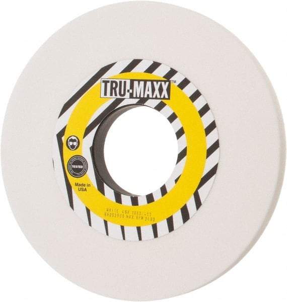 Tru-Maxx - 10" Diam x 3" Hole x 3/4" Thick, H Hardness, 46 Grit Surface Grinding Wheel - Aluminum Oxide, Type 1, Coarse Grade, 2,483 Max RPM, Vitrified Bond, No Recess - Apex Tool & Supply