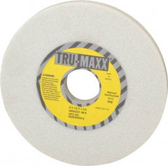 Tru-Maxx - 6" Diam x 1-1/4" Hole x 1/2" Thick, K Hardness, 46 Grit Surface Grinding Wheel - Aluminum Oxide, Type 1, Coarse Grade, 5,410 Max RPM, Vitrified Bond, No Recess - Apex Tool & Supply