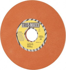 Tru-Maxx - 7" Diam x 1-1/4" Hole x 1/4" Thick, L Hardness, 220 Grit Surface Grinding Wheel - Aluminum Oxide, Type 1, Very Fine Grade, 3,600 Max RPM, Vitrified Bond, No Recess - Apex Tool & Supply