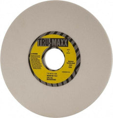 Tru-Maxx - 7" Diam x 1-1/4" Hole x 1/4" Thick, I Hardness, 120 Grit Surface Grinding Wheel - Aluminum Oxide, Type 1, Fine Grade, 3,600 Max RPM, Vitrified Bond, No Recess - Apex Tool & Supply