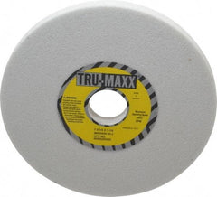 Tru-Maxx - 7" Diam x 1-1/4" Hole x 1/2" Thick, J Hardness, 60 Grit Surface Grinding Wheel - Aluminum Oxide, Type 1, Medium Grade, 3,600 Max RPM, Vitrified Bond, No Recess - Apex Tool & Supply