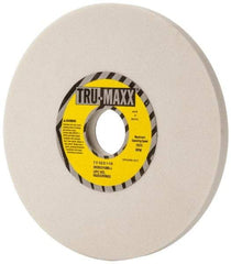 Tru-Maxx - 7" Diam x 1-1/4" Hole x 1/2" Thick, J Hardness, 80 Grit Surface Grinding Wheel - Aluminum Oxide, Type 1, Medium Grade, 3,600 Max RPM, Vitrified Bond, No Recess - Apex Tool & Supply