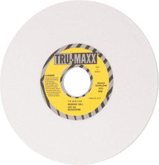 Tru-Maxx - 7" Diam x 1-1/4" Hole x 1/4" Thick, J Hardness, 100 Grit Surface Grinding Wheel - Aluminum Oxide, Type 1, Fine Grade, 3,600 Max RPM, Vitrified Bond, No Recess - Apex Tool & Supply