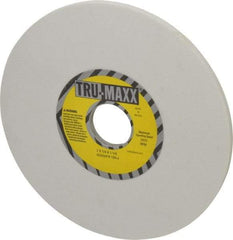 Tru-Maxx - 7" Diam x 1-1/4" Hole x 1/4" Thick, J Hardness, 120 Grit Surface Grinding Wheel - Aluminum Oxide, Type 1, Fine Grade, 3,600 Max RPM, Vitrified Bond, No Recess - Apex Tool & Supply