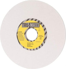Tru-Maxx - 7" Diam x 1-1/4" Hole x 1/4" Thick, K Hardness, 120 Grit Surface Grinding Wheel - Aluminum Oxide, Type 1, Fine Grade, 3,600 Max RPM, Vitrified Bond, No Recess - Apex Tool & Supply