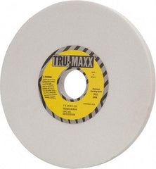 Tru-Maxx - 7" Diam x 1-1/4" Hole x 1/2" Thick, H Hardness, 80 Grit Surface Grinding Wheel - Aluminum Oxide, Type 1, Medium Grade, 3,600 Max RPM, Vitrified Bond, No Recess - Apex Tool & Supply