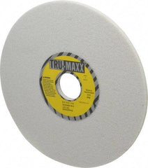 Tru-Maxx - 8" Diam x 1-1/4" Hole x 1/4" Thick, H Hardness, 46 Grit Surface Grinding Wheel - Aluminum Oxide, Type 1, Coarse Grade, 3,600 Max RPM, Vitrified Bond, No Recess - Apex Tool & Supply
