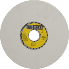 Tru-Maxx - 8" Diam x 1-1/4" Hole x 1/4" Thick, K Hardness, 100 Grit Surface Grinding Wheel - Aluminum Oxide, Type 1, Fine Grade, 3,600 Max RPM, Vitrified Bond, No Recess - Apex Tool & Supply
