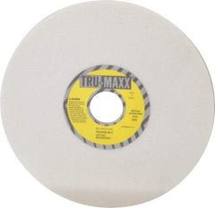 Tru-Maxx - 8" Diam x 1-1/4" Hole x 1/4" Thick, K Hardness, 60 Grit Surface Grinding Wheel - Aluminum Oxide, Type 1, Medium Grade, 3,600 Max RPM, Vitrified Bond, No Recess - Apex Tool & Supply