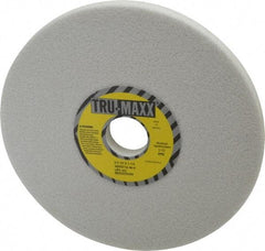 Tru-Maxx - 8" Diam x 1-1/4" Hole x 1/2" Thick, H Hardness, 46 Grit Surface Grinding Wheel - Aluminum Oxide, Type 1, Coarse Grade, 3,105 Max RPM, Vitrified Bond, No Recess - Apex Tool & Supply