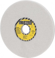 Tru-Maxx - 8" Diam x 1-1/4" Hole x 1/2" Thick, I Hardness, 46 Grit Surface Grinding Wheel - Aluminum Oxide, Type 1, Coarse Grade, 3,105 Max RPM, Vitrified Bond, No Recess - Apex Tool & Supply