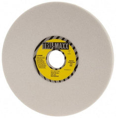 Tru-Maxx - 8" Diam x 1-1/4" Hole x 1/2" Thick, I Hardness, 60 Grit Surface Grinding Wheel - Aluminum Oxide, Type 1, Medium Grade, 3,600 Max RPM, Vitrified Bond, No Recess - Apex Tool & Supply