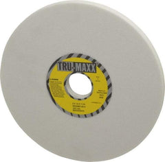 Tru-Maxx - 8" Diam x 1-1/4" Hole x 1/2" Thick, K Hardness, 80 Grit Surface Grinding Wheel - Aluminum Oxide, Type 1, Medium Grade, 3,600 Max RPM, Vitrified Bond, No Recess - Apex Tool & Supply