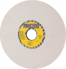 Tru-Maxx - 8" Diam x 1-1/4" Hole x 1/4" Thick, J Hardness, 80 Grit Surface Grinding Wheel - Aluminum Oxide, Type 1, Medium Grade, 3,600 Max RPM, Vitrified Bond, No Recess - Apex Tool & Supply