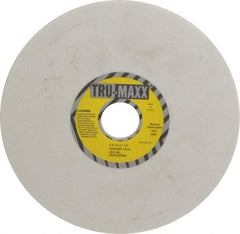 Tru-Maxx - 8" Diam x 1-1/4" Hole x 1/4" Thick, K Hardness, 120 Grit Surface Grinding Wheel - Aluminum Oxide, Type 1, Fine Grade, 3,600 Max RPM, Vitrified Bond, No Recess - Apex Tool & Supply