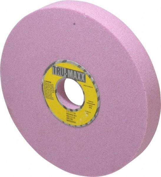 Tru-Maxx - 7" Diam x 1-1/4" Hole x 1" Thick, I Hardness, 60 Grit Surface Grinding Wheel - Aluminum Oxide, Type 5, Medium Grade, 3,600 Max RPM, Vitrified Bond, One-Side Recess - Apex Tool & Supply