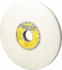 Tru-Maxx - 8" Diam x 1-1/4" Hole x 1/2" Thick, G Hardness, 46 Grit Surface Grinding Wheel - Aluminum Oxide, Type 1, Coarse Grade, 3,105 Max RPM, Vitrified Bond, No Recess - Apex Tool & Supply