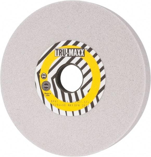 Tru-Maxx - 7" Diam x 1-1/4" Hole x 1" Thick, K Hardness, 60 Grit Surface Grinding Wheel - Aluminum Oxide, Type 5, Medium Grade, 3,600 Max RPM, Vitrified Bond, One-Side Recess - Apex Tool & Supply
