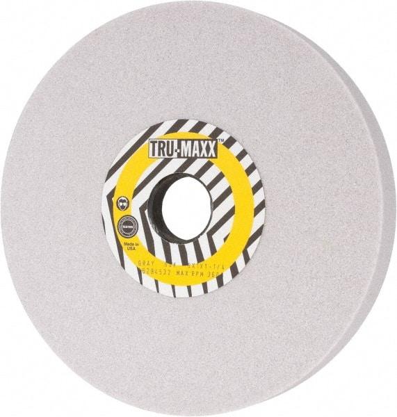 Tru-Maxx - 8" Diam x 1-1/4" Hole x 1" Thick, K Hardness, 60 Grit Surface Grinding Wheel - Aluminum Oxide, Type 5, Medium Grade, 3,600 Max RPM, Vitrified Bond, One-Side Recess - Apex Tool & Supply